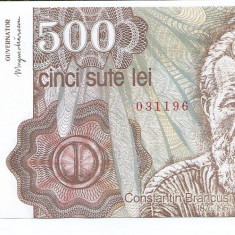 Romania 500 lei 1991 Aprilie - Constantin Brancusi, 031196, P-98b - UNC !!!