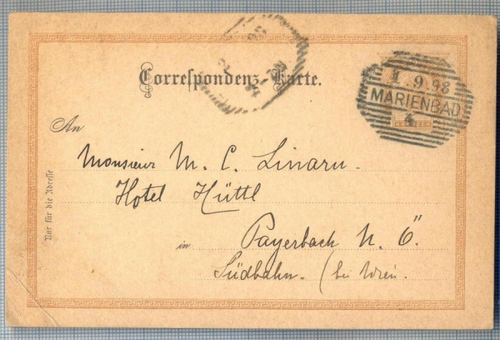 AX 274 CP VECHE -MAURICIU COHEN LINARU- COMPOZITOR -PARIS - 1898