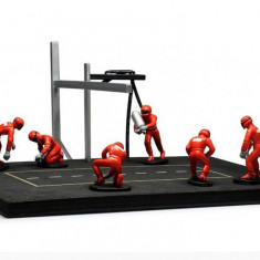 Macheta Pitstop crew Ferrari F1 rosu - IXO 1/43 (Set Formula 1 Pit Stop)