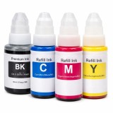Set cerneala compatibila Canon GI-490BK GI-490C GI-490M GI-490Y