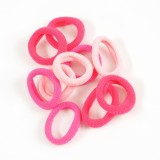 Set 10 elastice de par in nuante de roz