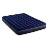 Saltea Gonflabilă Intex, Capacitate 2 Persoane, Culoare Albastru, Dimensiuni 1.52x0.25x2.03 m, Oem