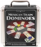 Premium Classics - Mexican Train Dominoes - Joc Domino Trenul Mexican , in cutie metalica