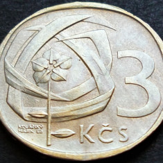 Moneda 3 COROANE - RS CEHOSLOVACIA, anul 1968 *cod 36 A = excelenta!