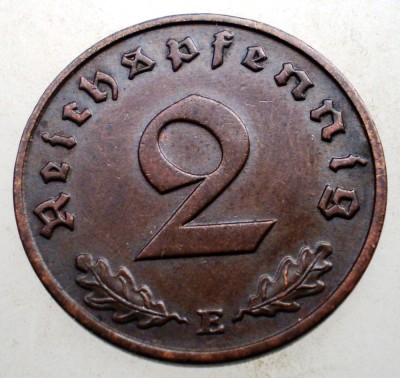 2.914 GERMANIA 2 REICHSPFENNIG 1939 E foto