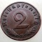 2.914 GERMANIA 2 REICHSPFENNIG 1939 E