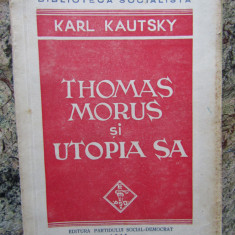 THOMAS MORUS SI UTOPIA SA - KARL KAUTSKY