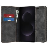 Husa piele Samsung Galaxy S25 Edge Techsuit Confy Cover, negru