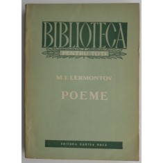 Poeme &ndash; M. I. Lermontov (coperta putin uzata)