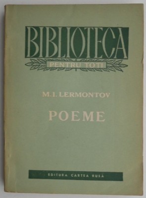 Poeme &amp;ndash; M. I. Lermontov (coperta putin uzata) foto