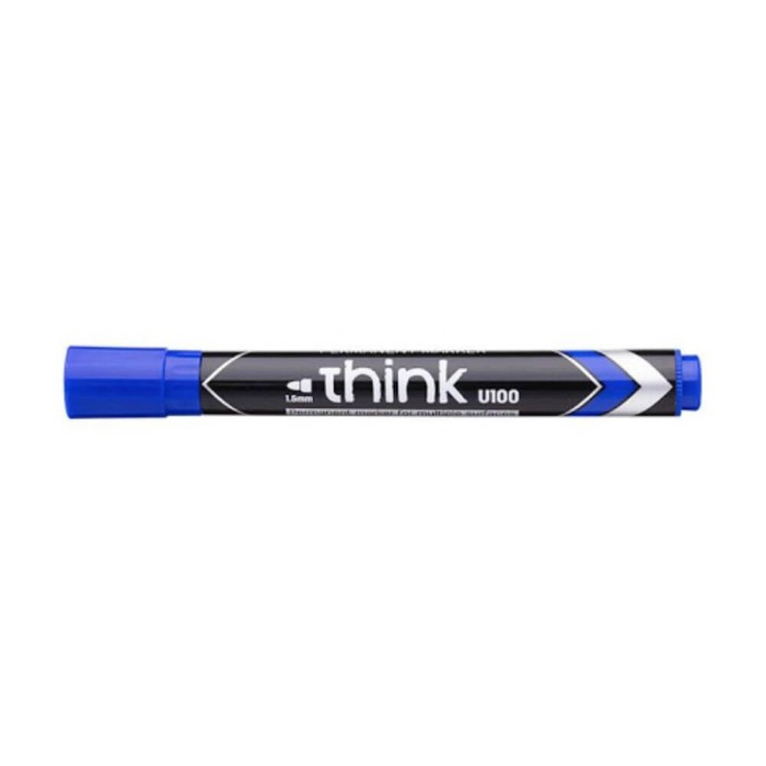 Marker Permanent Deli, 1.5 mm, Albastru, Varf Rotund, Marker Permanent Varf Rotund, Marker Permanent Diverse Suprafete, Marker Permanent Cerneala Non