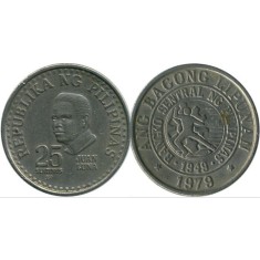 Filipine 1979 - 25 sentimos, circulata