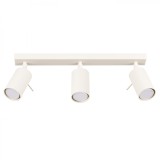 Lampă De Tavan Ring Bej Oțel 3 Becuri Tub Modern De Interior