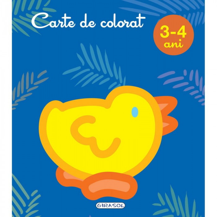 Carte de colorat Girasol, 3-4 ani