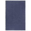 Covor Bleumarin Bumbac 160x230 cm vidaXL Dreptunghiular Design Tesut Franghie, Moale