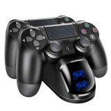 Cumpara ieftin Stand de Incarcare Dubla, 2 x Controller, Indicator LED Display, Compatibilitate PlayStation PS4, Slim, Pro, Incarca Simultan Doua Manete, Antiderapan