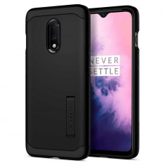 Husa Antisoc Spigen Tough Armor pentru OnePlus 7, Negru foto