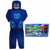 Costum pentru copii IdeallStore&reg;, Blue Cat, marimea 5-7 ani, 110-120, albastru, garaj inclus