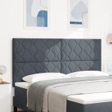 VidaXL Tăblie LED cu lumini cu bandă LED Gri &icirc;nchis 180 cm Catifea
