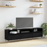 VidaXL Dulap TV Stejar Negru 150x30x44.5 cm Lemn Ingineresc