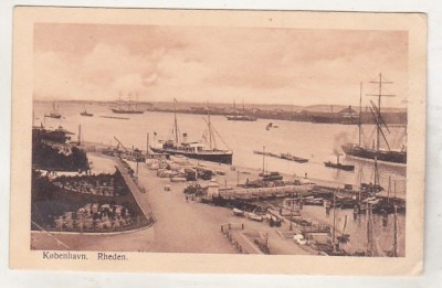 bnk cp Danemarca - Copenhaga - Portul - necirculata interbelica foto