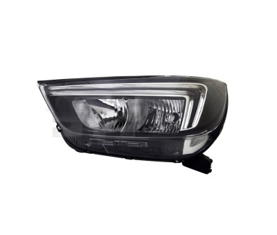 Far Opel Mokka X, 09.2016-, montare fata, dreapta, cu lumini de zi tip LED; H7+HB3+LED; electric; fara modul LED; cu motor; halogen, TYC foto