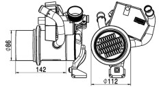 MAHLE CE 5 000P Radiator, recirculare gaze de esapament