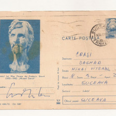 RF26 -Carte Postala- Portretul lui Mos Florea, Muzeul Storck, circulata 1973