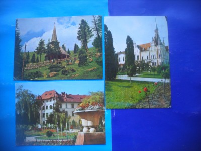 HOPCT LOT 2384 CARANSEBES -JUD CARAS SEVERIN -3 CARTI POSTALE-CIRCULATE foto