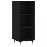 Cumpara ieftin Servanta, negru, 34,5x32,5x90 cm, lemn compozit