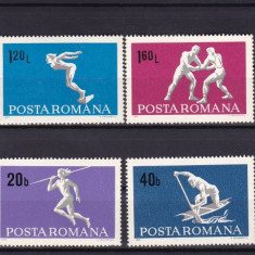 ROMANIA 1969 LP 694 SPORT SERIE MNH