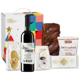 Cumpara ieftin Cos Cadou de Craciun, 6 produse + Cutie Cadou, 1550 gr, Premium