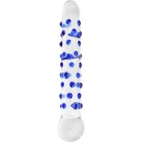 Dildouri de sticla - Loving Joy Spectrum Dildo cu Noduli din Sticla