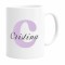 Cana alba personalizata cu prenume, Cristina, INOVATIX&reg;. 330ml