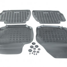 Set covorase auto din cauciuc Ford Mondeo 4 (BA7), 03.2007-02.2015, presuri tip tavita marca Rezaw Plast