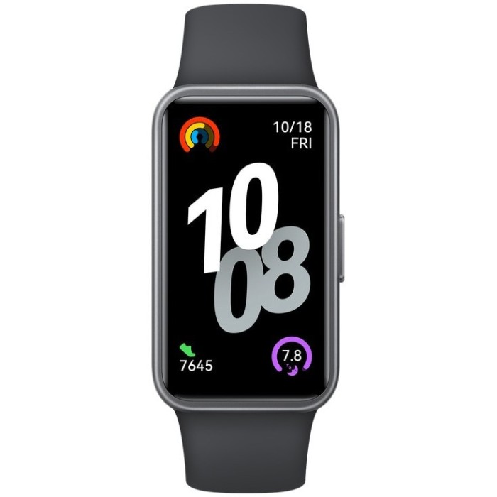 Bratară fitness Huawei Band 10 Nora-B19F, corp de polymer negru și brățară din fluoroelastomer neagră, Blister 55020EEP