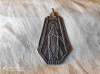 MEDALION FECIOARA MARIA OPULENT de colectie VECHI patina MINUNATA splendid UNIC