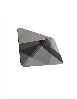 Covoras pentru baie ultra absorbant, anti-alunecare, material diaton, model Abstract, 50 x 80 cm foto