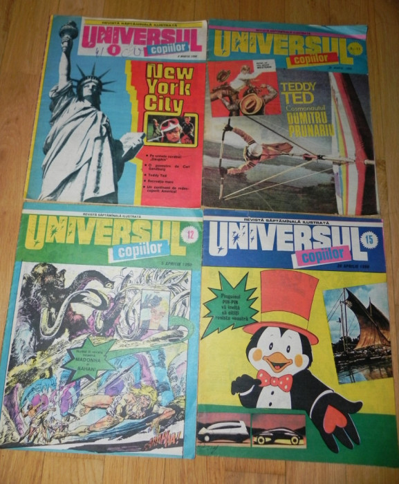 reviste Universul copiilor 1990 1991 1992 pret pt o revista