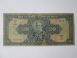 Cumpara ieftin Rara! Brazilia 20000 Reis 1931 bancnota uzata,vedeti imaginile