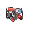 Generator de curent monofazat HECHT GG 6500, motor benzina, 4 timpi, 389 CC, 5 kW, max 5.5 kW, cu roti si maner