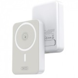 Baterie Externa Wireless XO Design PR231, 10000mAh, 20W, PD + FQI, 1 x QI - 1 x USB-C, Alba