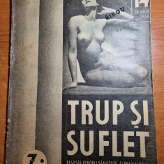 revista trup si suflet 24 iulie 1936-revista pentru sanatatea si frumusete