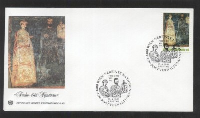 UN Vienna 1981 Fresco Mi.19 FDC UN.170 foto