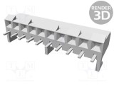 Conector MOLEX cablu-placă soclu mamă 3,96mm PIN 10 THT pentru PCB