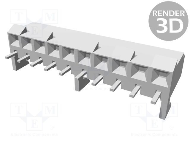 Conector MOLEX cablu-placă soclu mamă 3,96mm PIN 10 THT pentru PCB