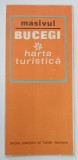 MASIVUL BUCEGI , HARTA TURISTICA , ANII ' 80,POLICROMA, PLIATA