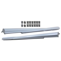 Set 3 buc. ornament prag MERCEDES Clasa S (W221) 09.2005-09.2013, partea stanga, type AMG; grunduit; plastic; TUNING,