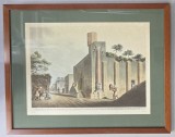 Luigi Mayer(1755-1803) - O Moschee cu un fragment antic in vechea Alexandria, lnga Poarta Rosetta