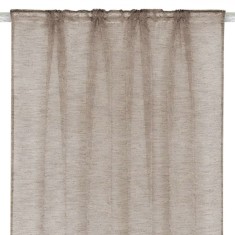 Perdea Fereastră, Model Decorativ, Culoare Bej, Dimensiuni 140x140cm, Material Poliester